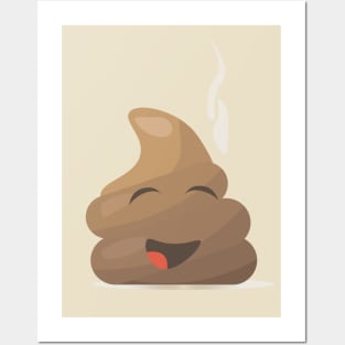 Funny Cute Poop Emoji Posters and Art